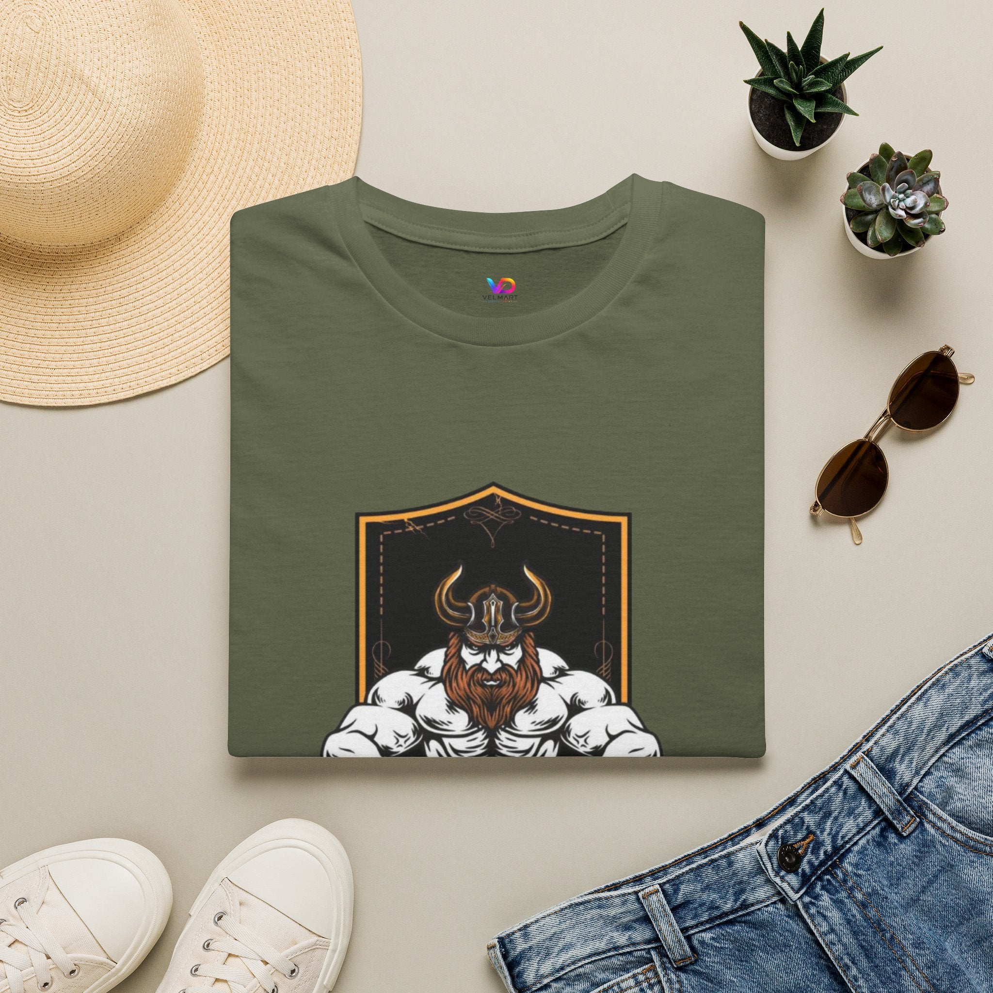 Viking Barbell T-Shirt — Norse Strength Gym Tee