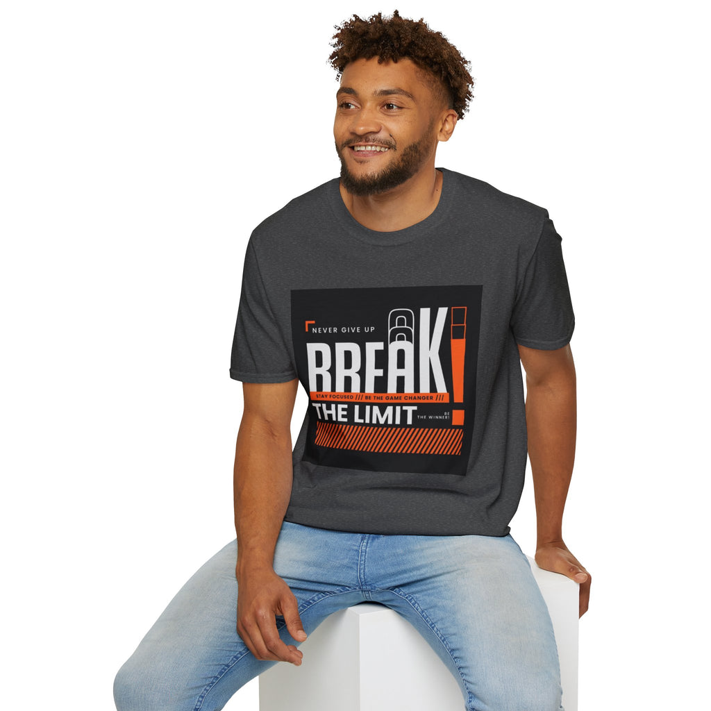 Break the Limit T-Shirt — “Never Give Up, Break” Motivational Graphic Tee