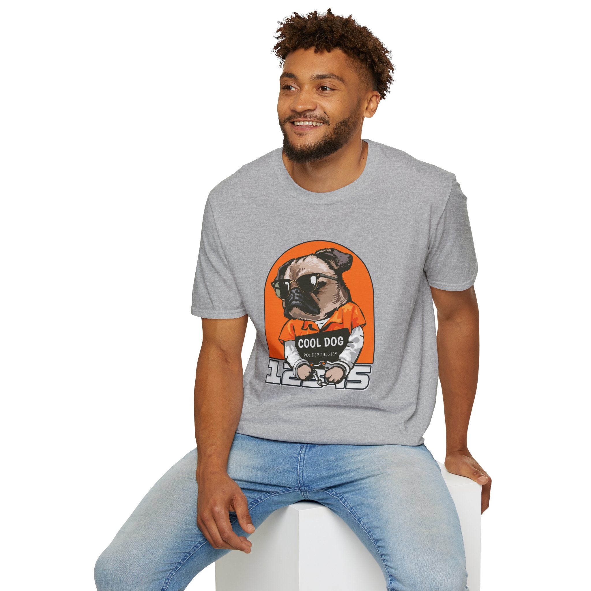 Cool Dog Tee — Retro Pug Graphic T‑Shirt