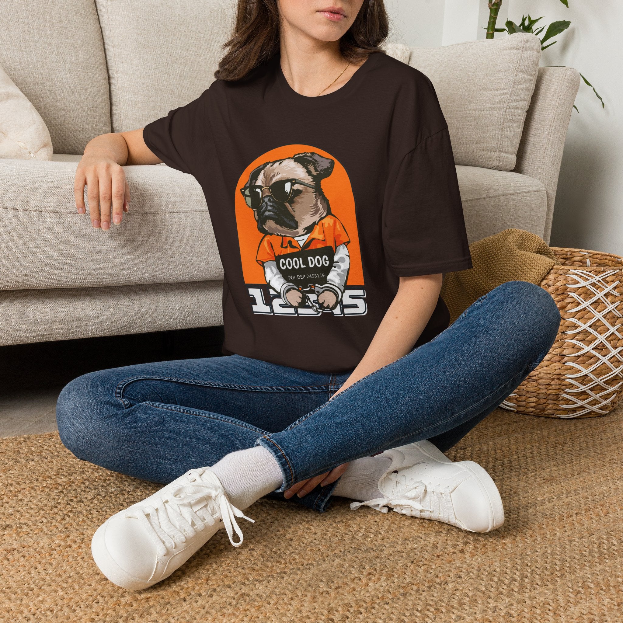 Cool Dog Tee — Retro Pug Graphic T‑Shirt