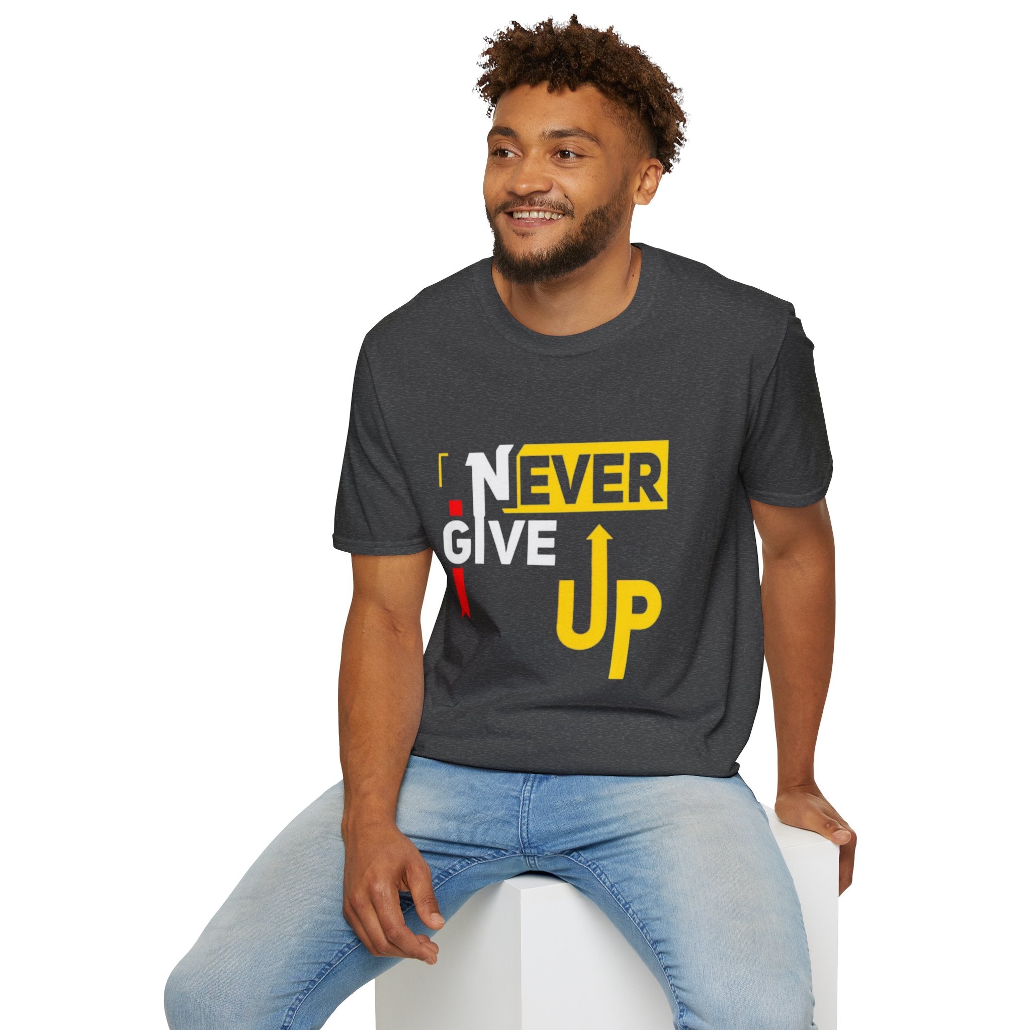 Never Give Up T-Shirt — Motivational Graphic Tee