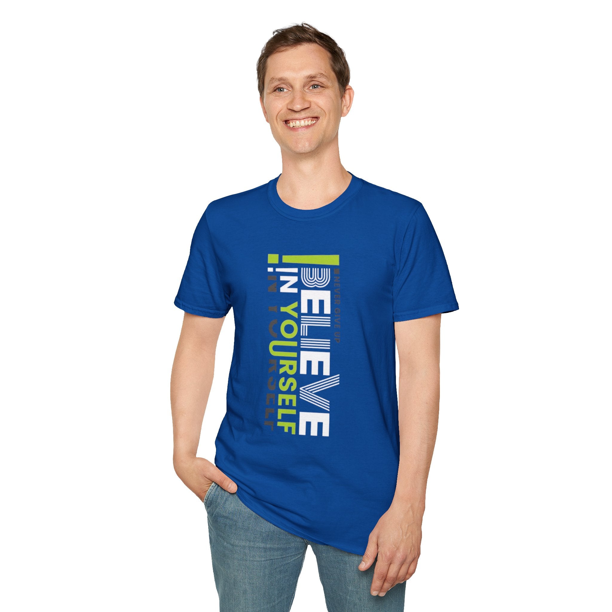 T-Shirt — "Be Yourself" Vertical Motivational Graphic Tee