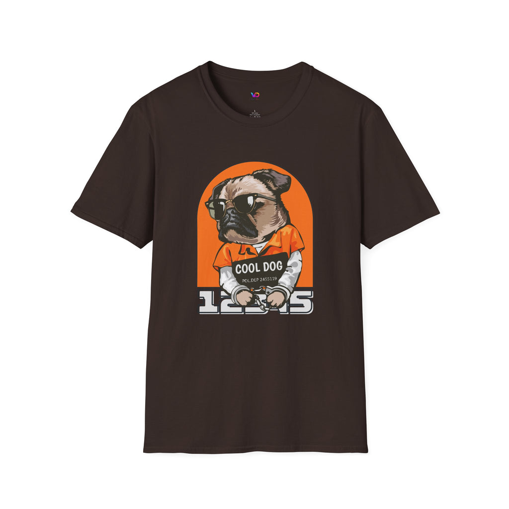 Cool Dog Tee — Retro Pug Graphic T‑Shirt