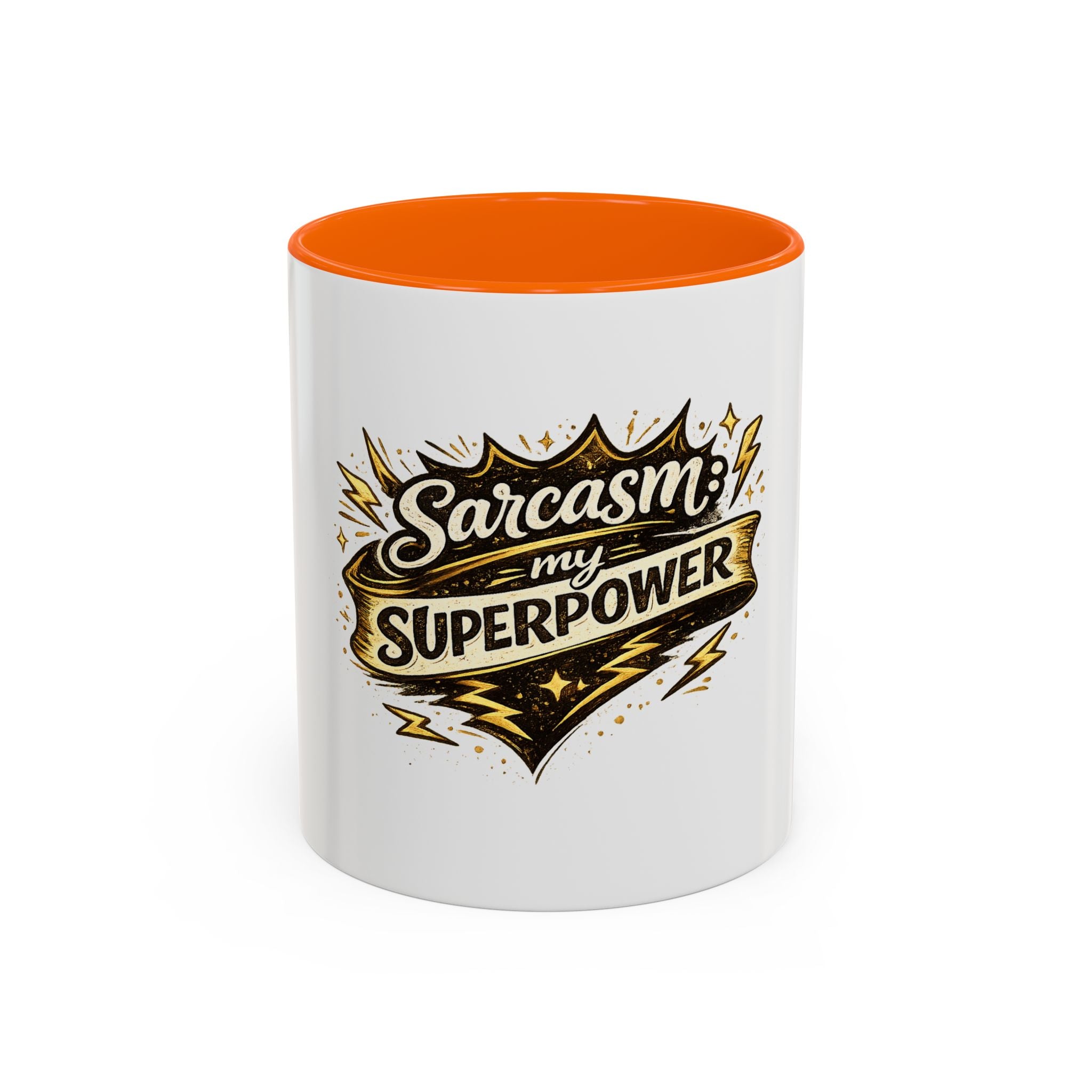 Sarcasm My Superpower Accent Coffee Mug — Funny Novelty 11/15oz