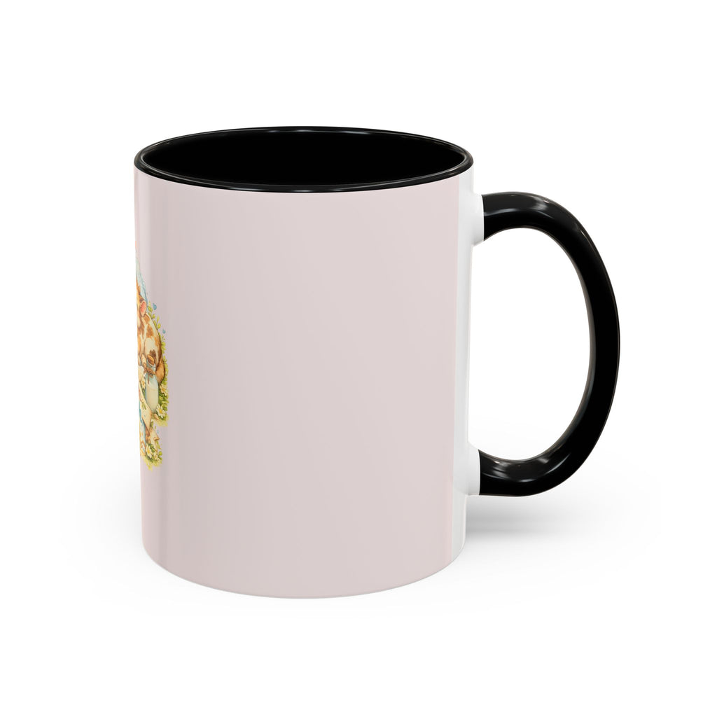 Farm Fresh Milk Coffee Mug — Cute Vintage Kittens Illustration (Accent 11/15oz)