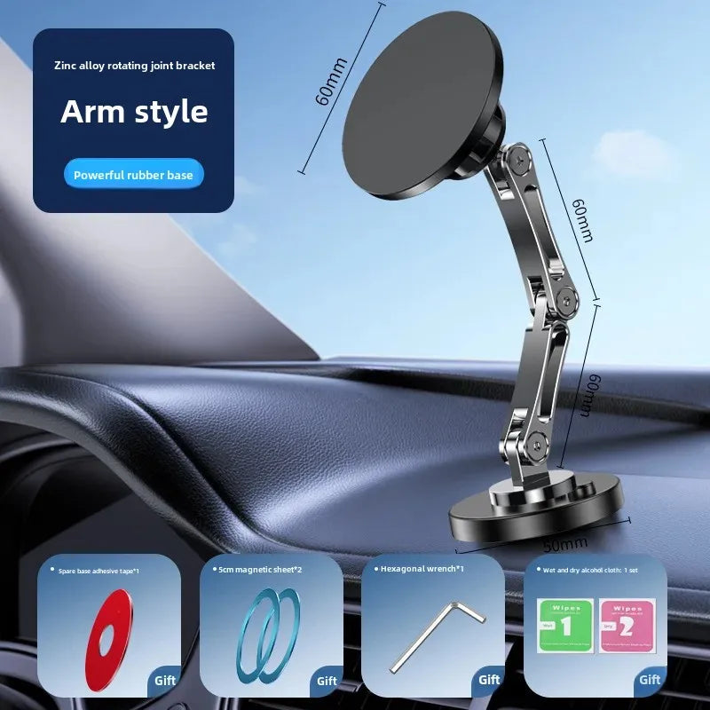 Car Bracket base 17mm ball head base 360-degree rotating adhesive type with different Chuck mobile phone holder