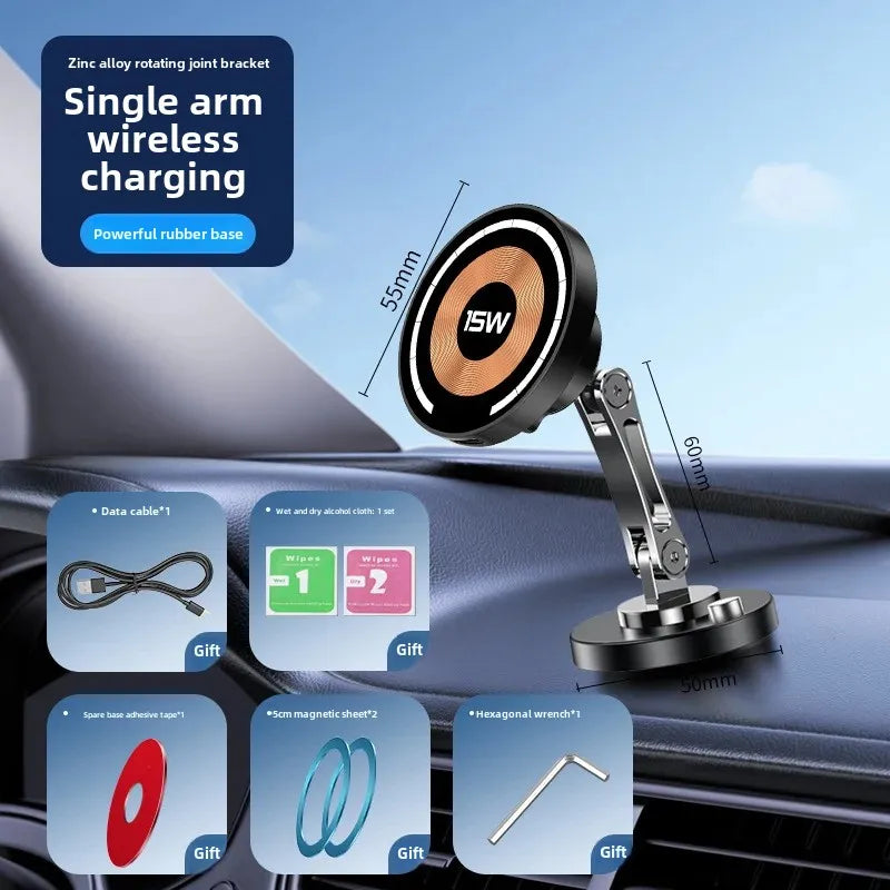 Car Bracket base 17mm ball head base 360-degree rotating adhesive type with different Chuck mobile phone holder