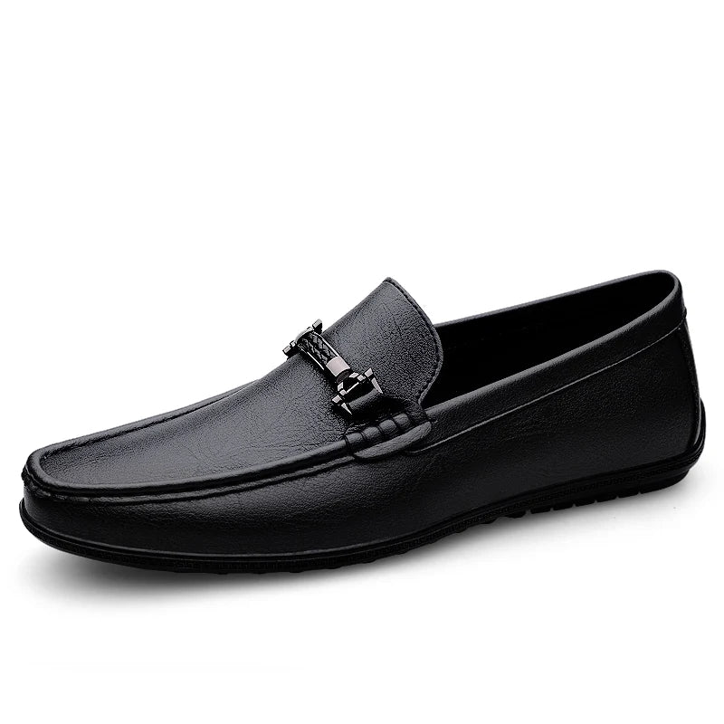 Mens Genuine Leather Shoes Handmade Driving Flats Shoes Dress Business Casual Slip-on Shoes All-Match breathable Loafers mo-2231