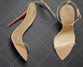 2025 Summer New Laser Purple Fashion Ultra fine One line Buckle with Thin Heels Sandals Sexy Fashion Large Size