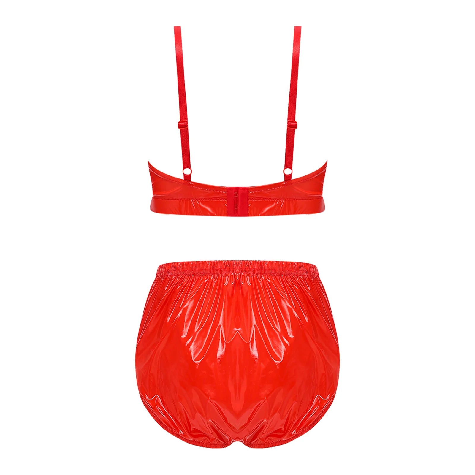 2 Piece Bikini Set for Women Waterproof Adjustable Spaghetti Straps Wirefree Bra with Swim Bottoms Bikini Bathing Suit Beachwear